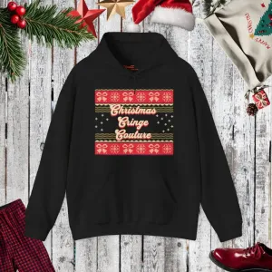 Cozy Christmas Cringe Couture Ugly Sweater Hoodie