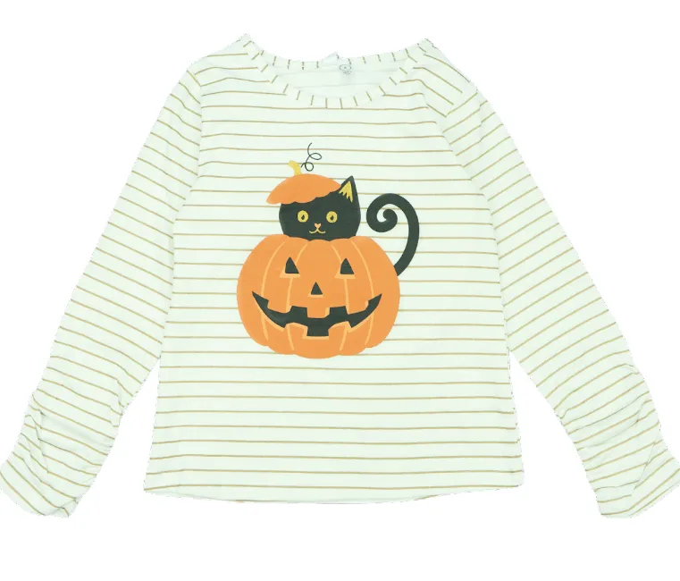 CR Kids Halloween Cat Graphic Tee