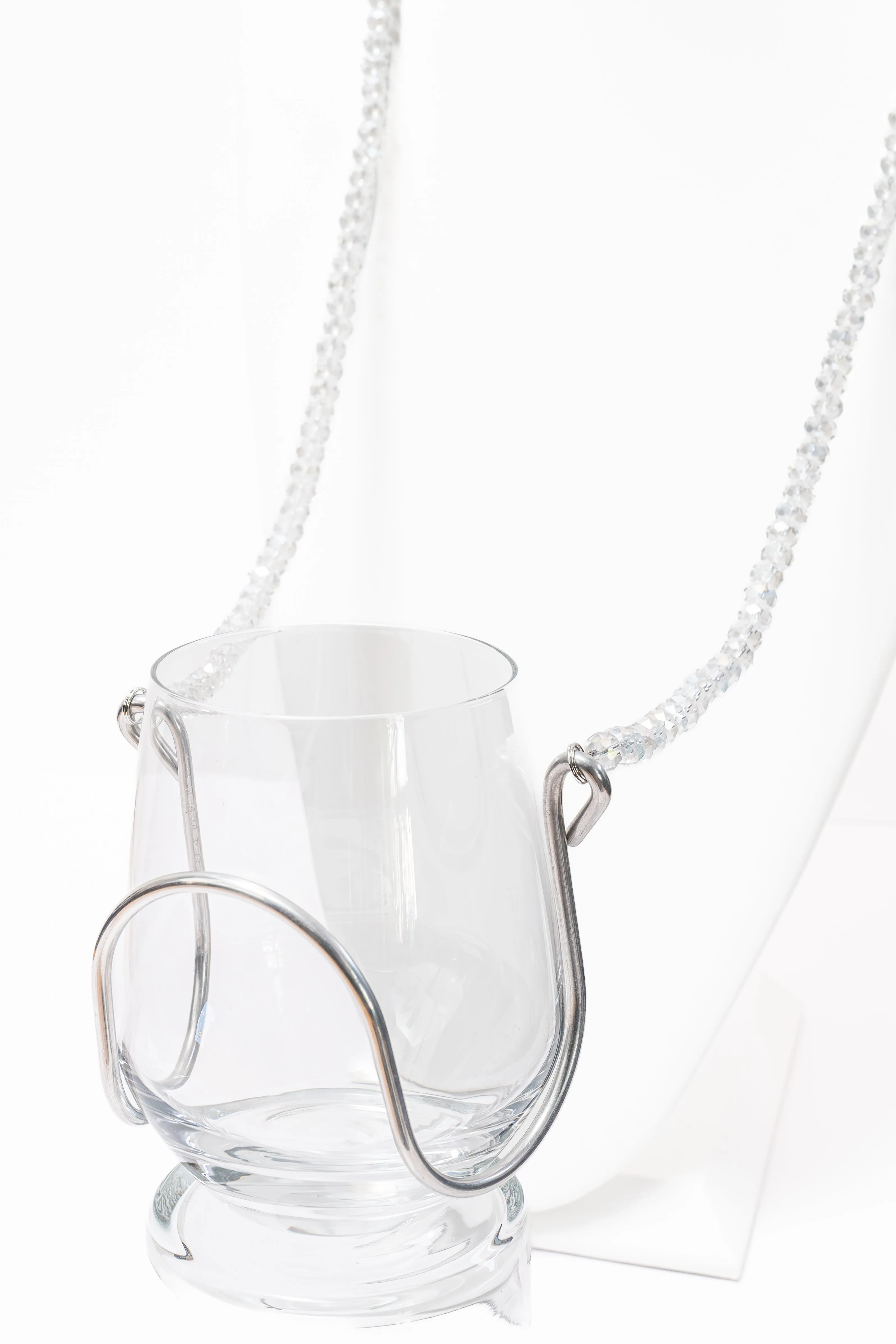Crystal Bead  - Diamond - Wine Necklace
