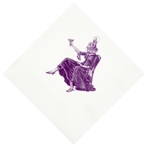 Customizable Party Bunny Beverage Napkins