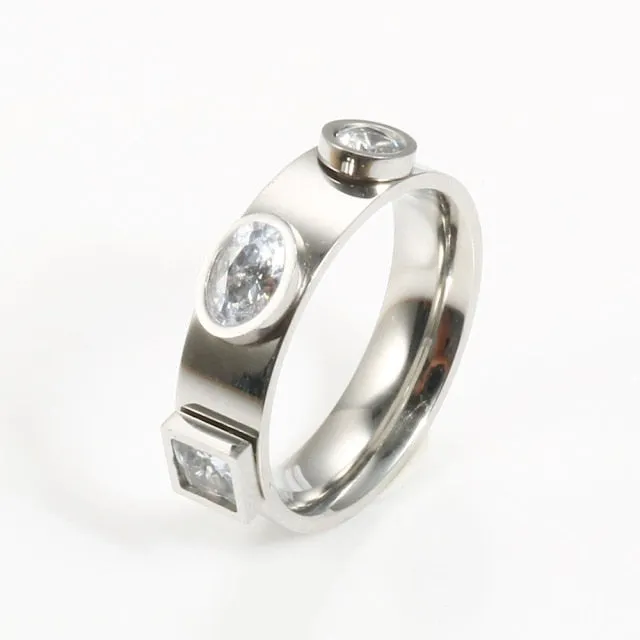 CZ Stone Gold Ring