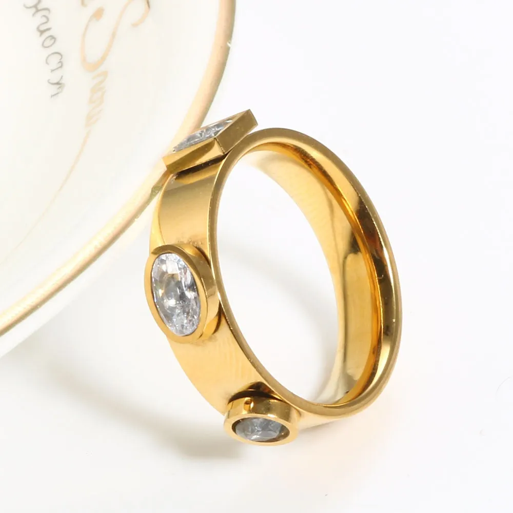 CZ Stone Gold Ring