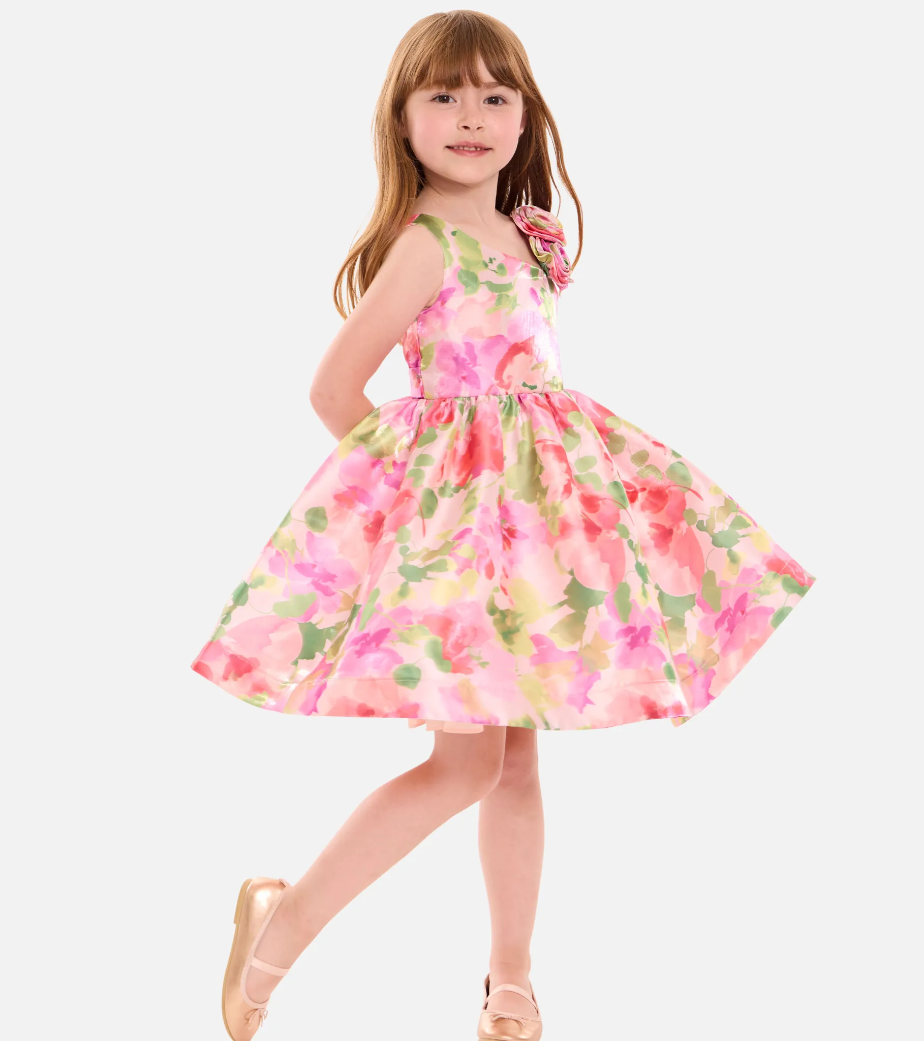 Dahlia Rosette Party Dress