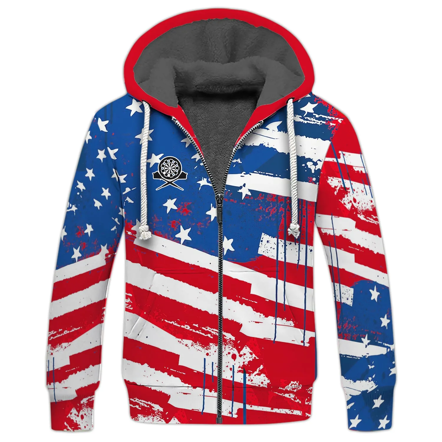 Darts Skeleton USA 3D Printed Shirts