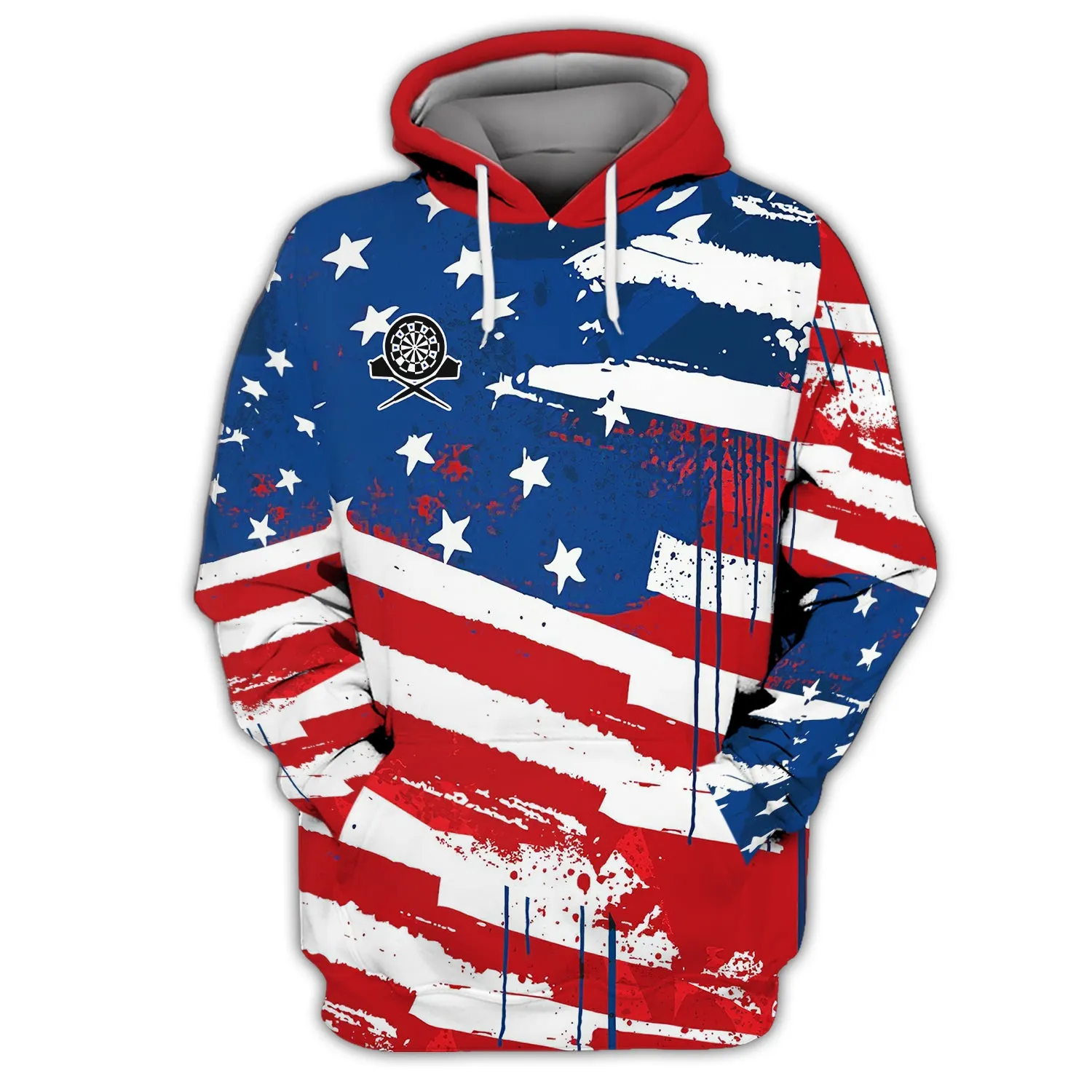 Darts Skeleton USA 3D Printed Shirts