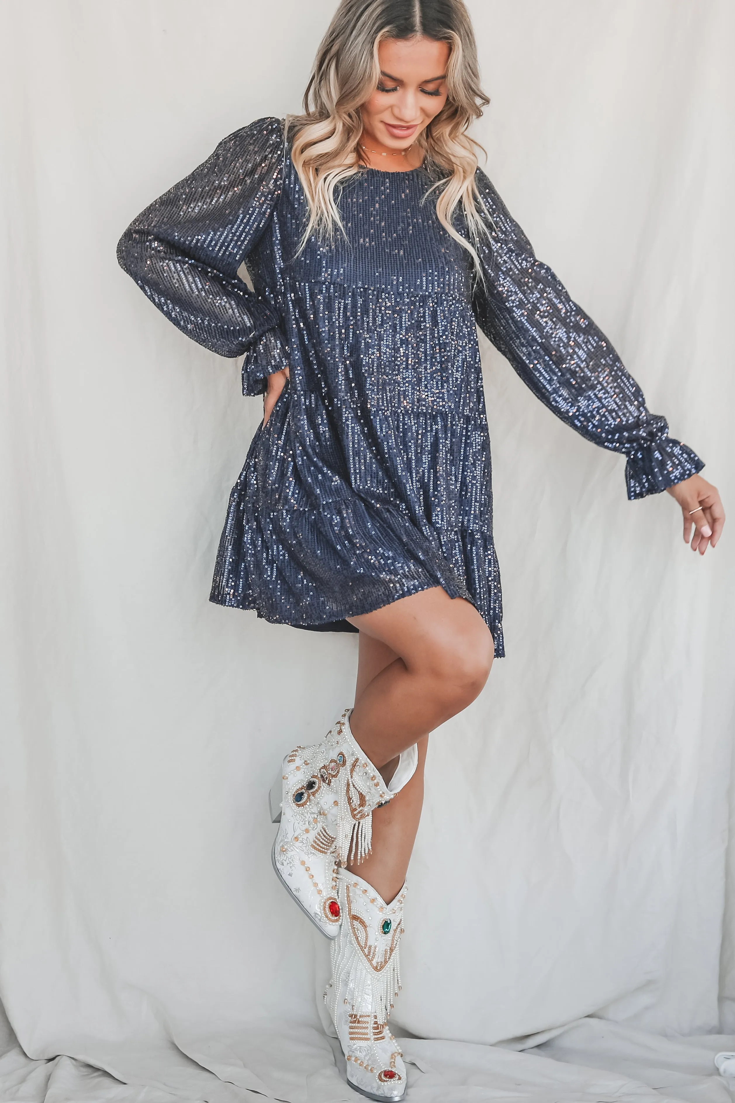 DEAL Going To The Chapel Jeweled White Statement Boots