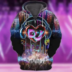 Dj, Neon, 3D Full Print 01