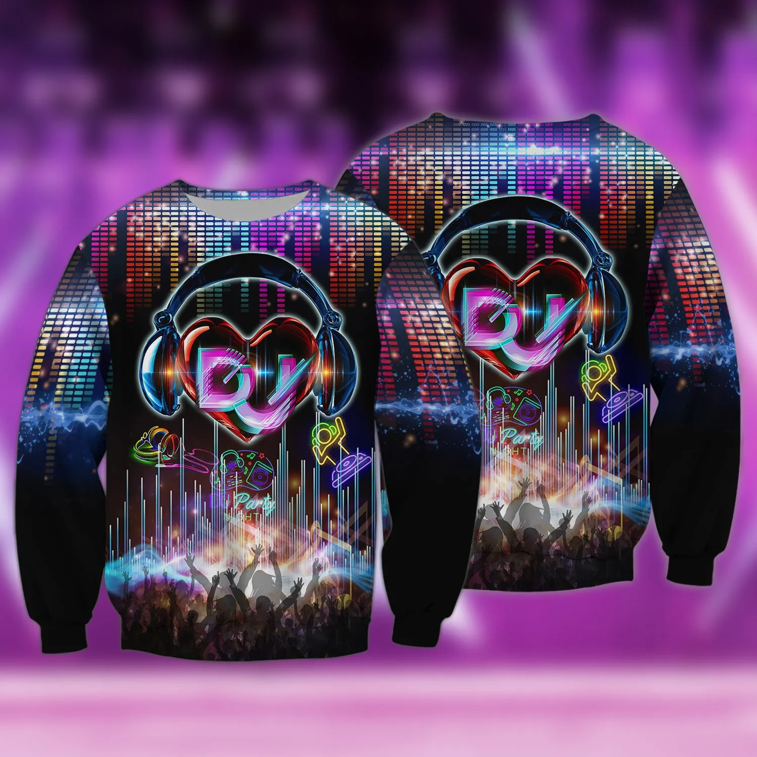 Dj, Neon, 3D Full Print 01