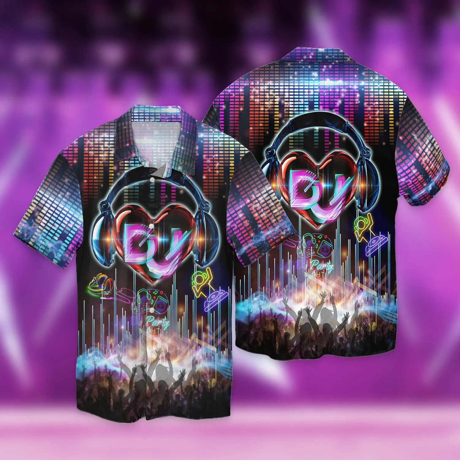 Dj, Neon, 3D Full Print 01
