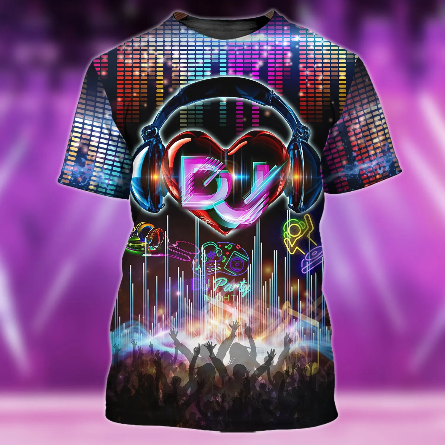 Dj, Neon, 3D Full Print 01