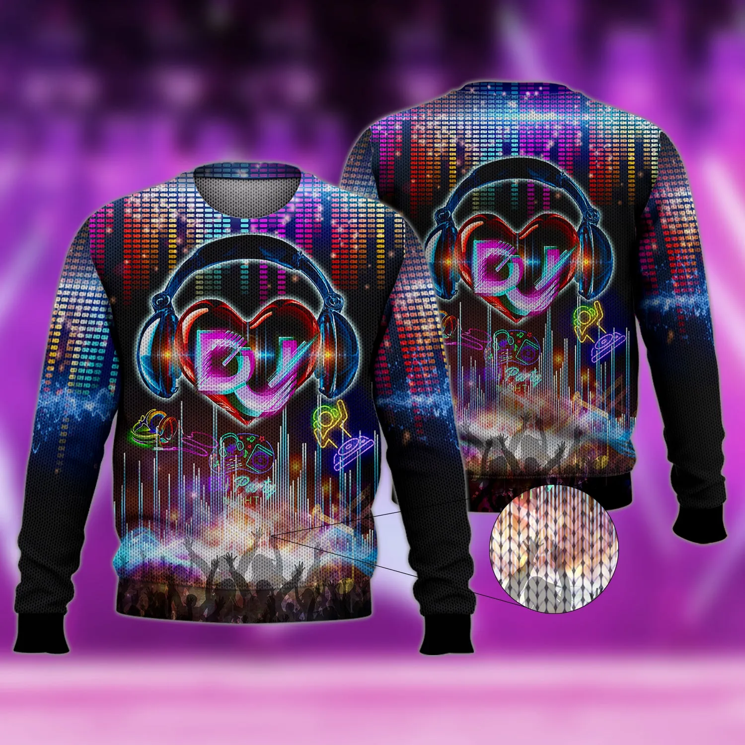 Dj, Neon, 3D Full Print 01