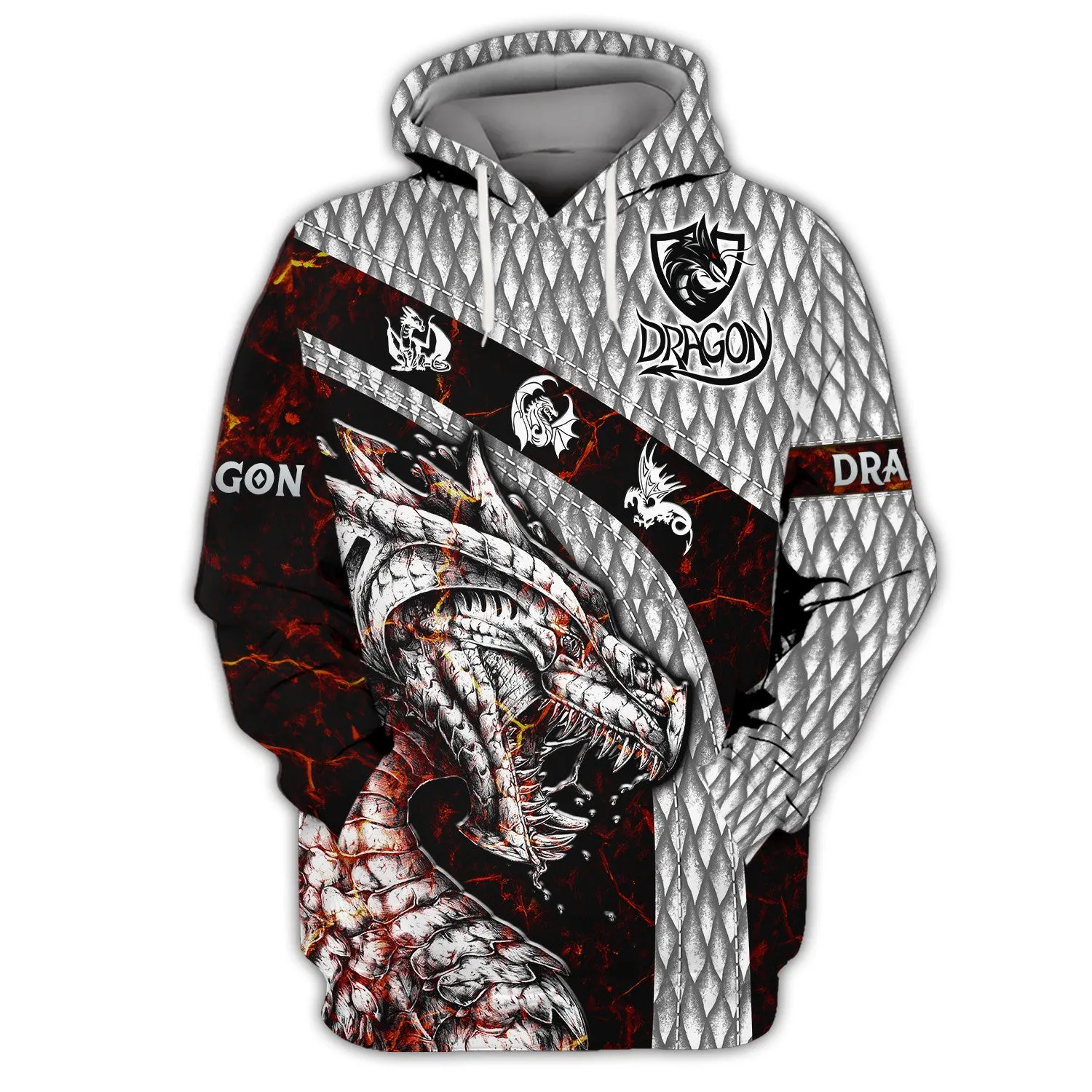 Dragon 3D Hoodie All Over Printed - Dragon Tattoo Jacket 3D print for Woman