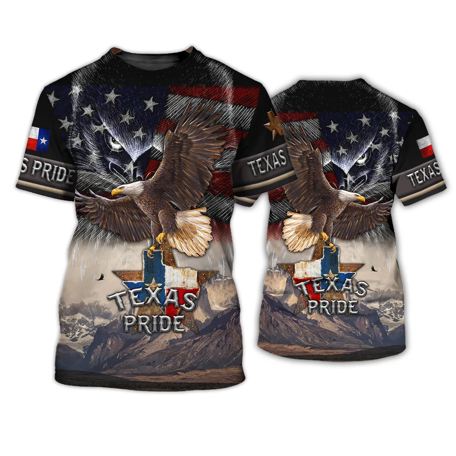 Eagle Texas, Texas Pride, 3D Full Print