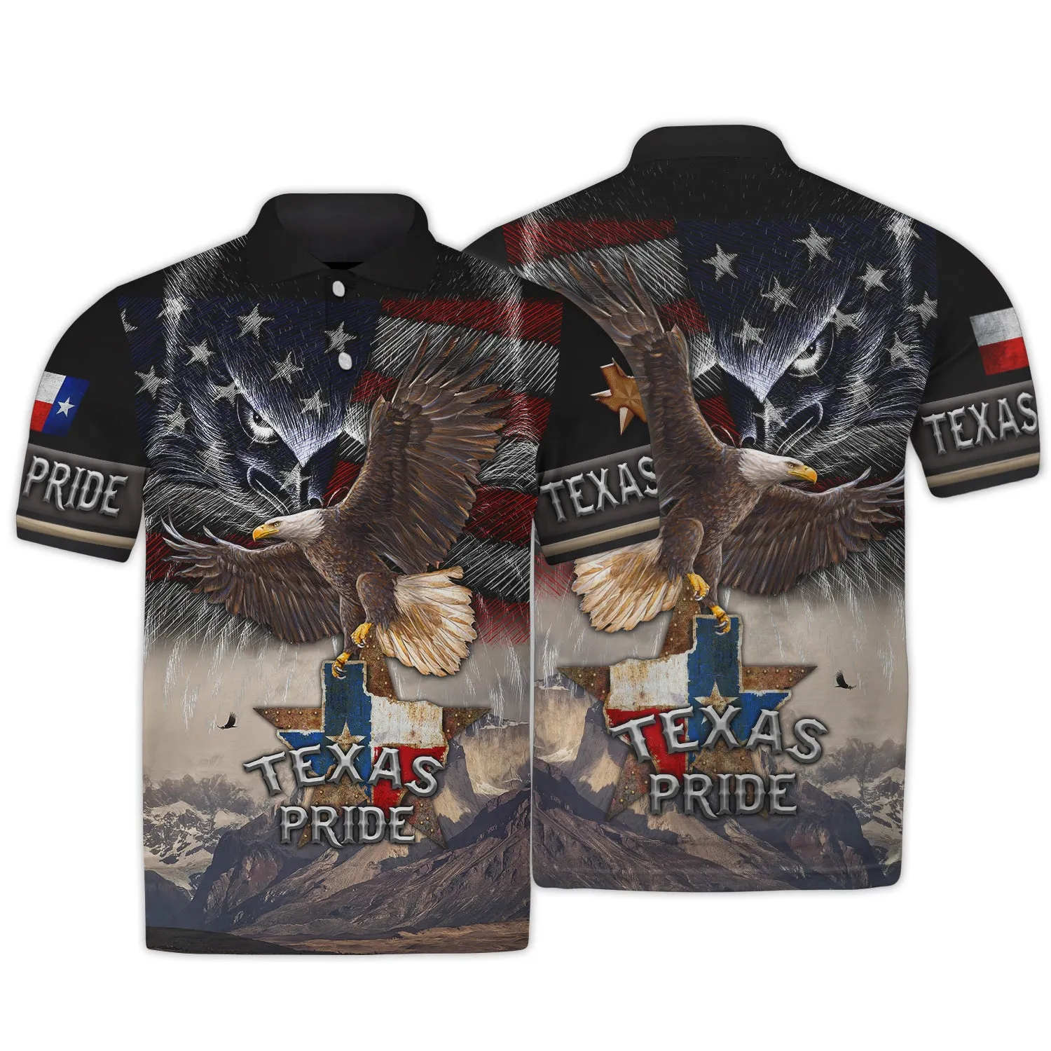 Eagle Texas, Texas Pride, 3D Full Print
