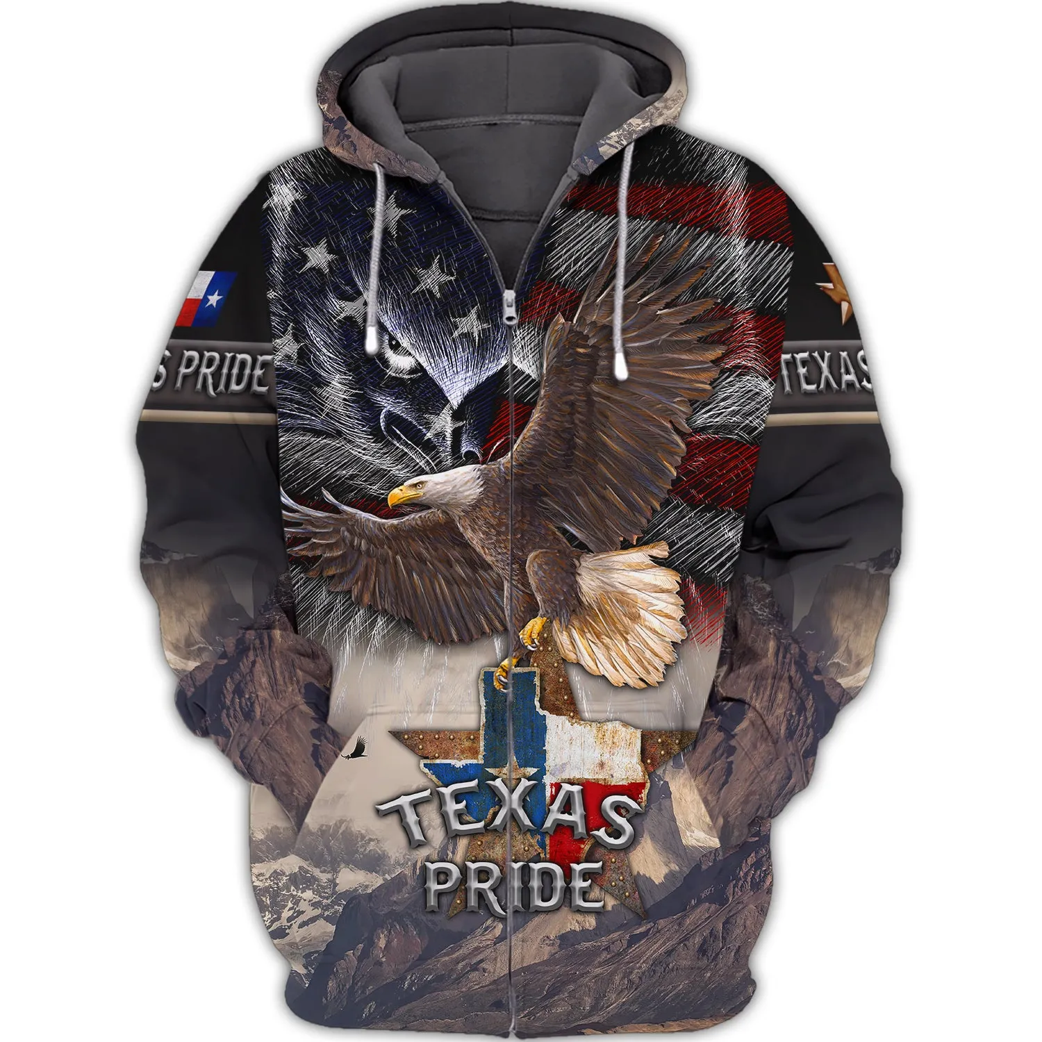 Eagle Texas, Texas Pride, 3D Full Print