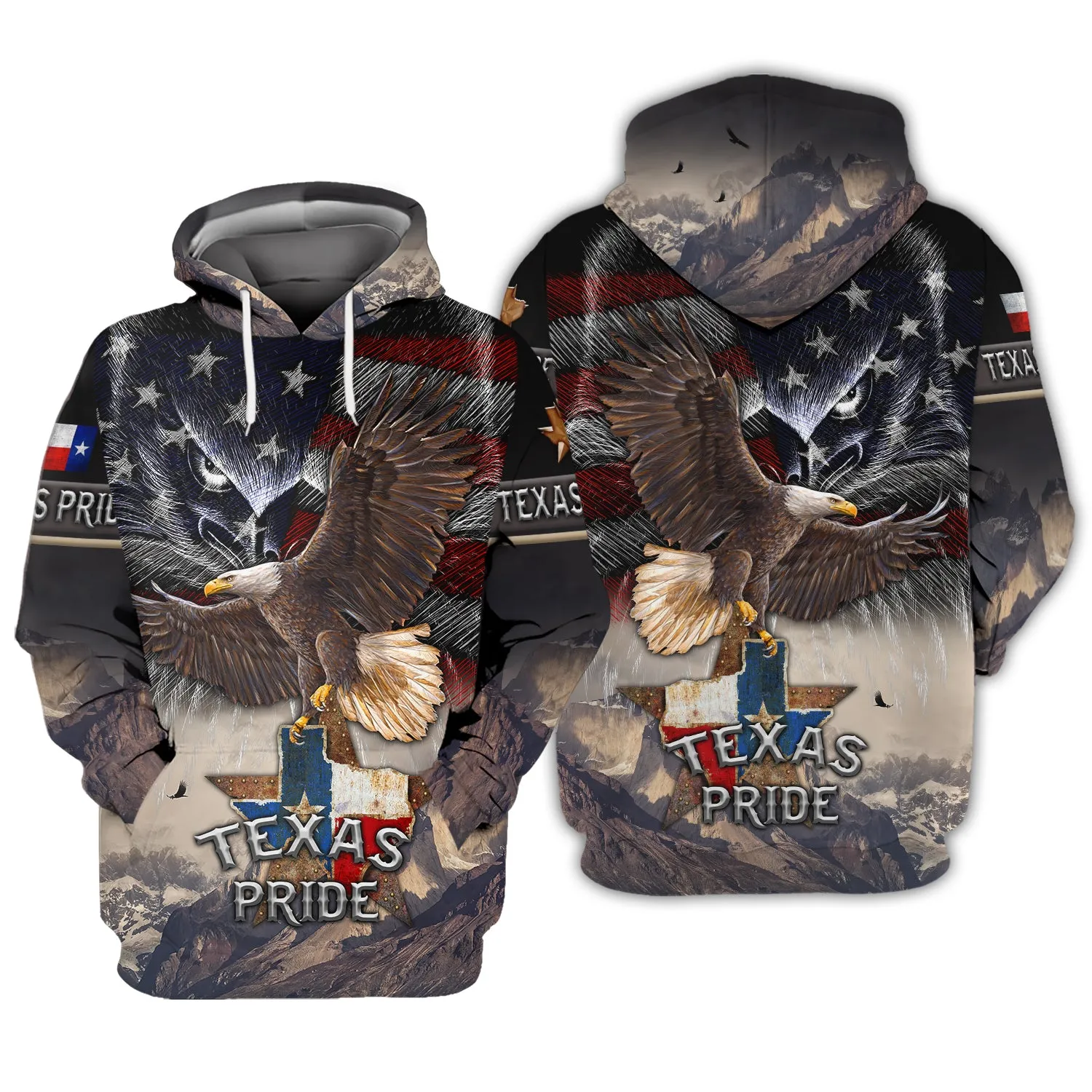 Eagle Texas, Texas Pride, 3D Full Print