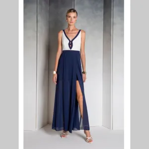 Edas Gardenia Navy & White Dress