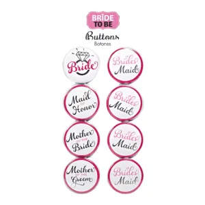 Elegant Bride Buttons