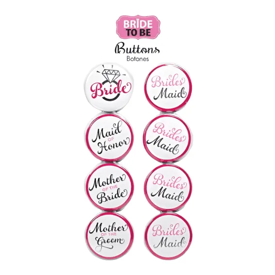 Elegant Bride Buttons