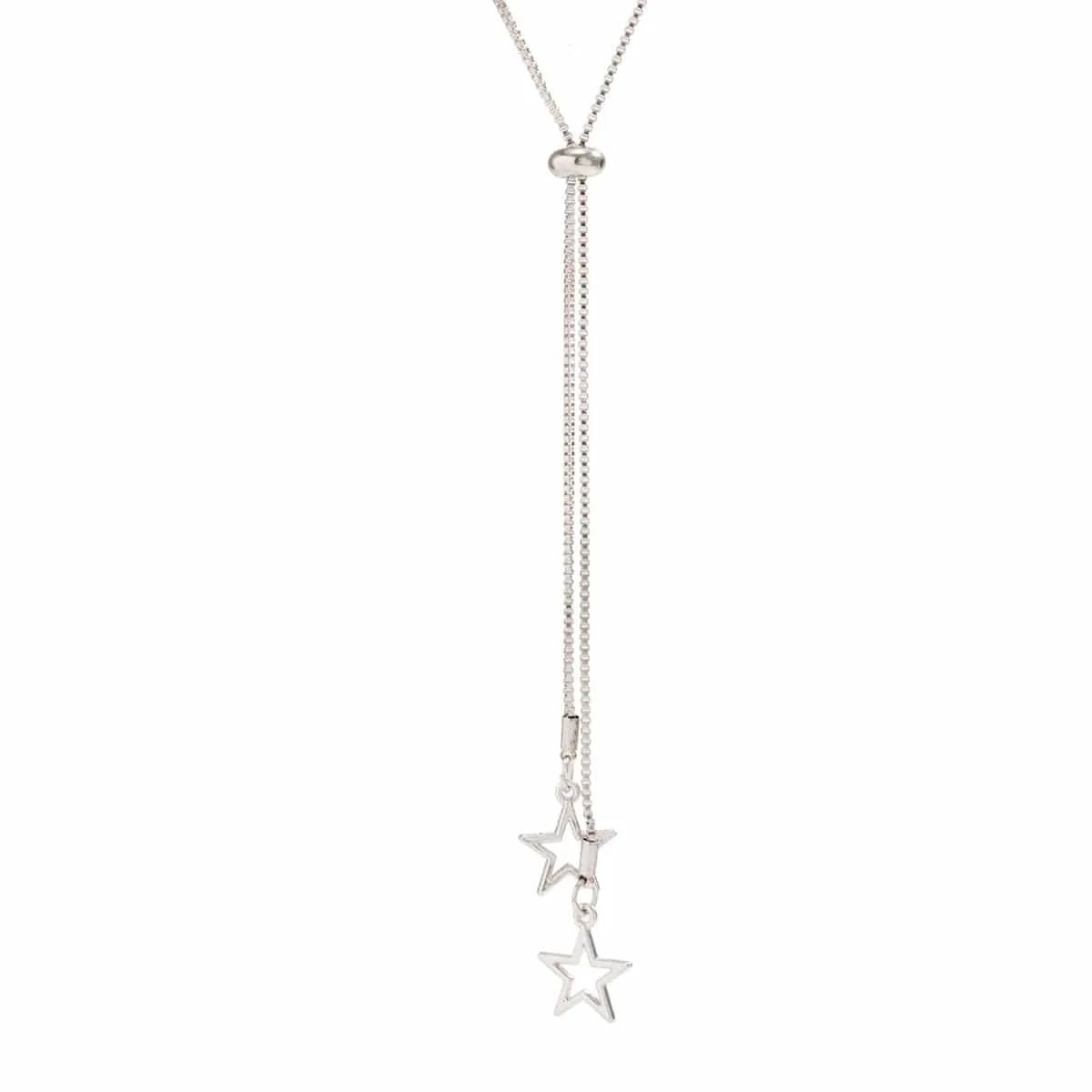 Elegant Tiny Starry Pendant Box Chain Necklace