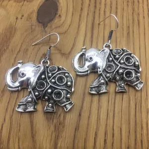 Elephant Animal Stylish Party Wear Dangle Drop Earring