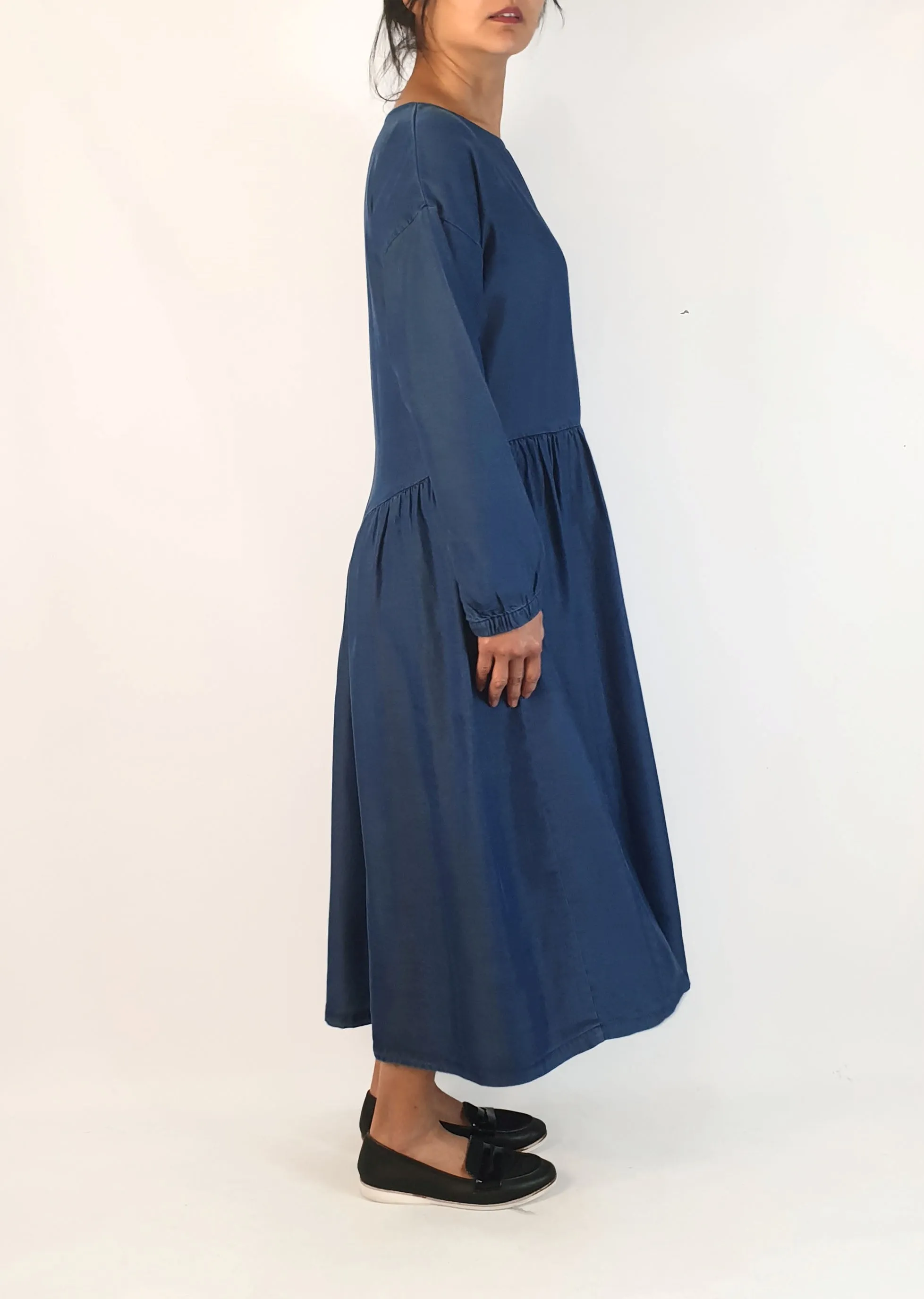 Elk denim look oversize long sleeve dress size 10