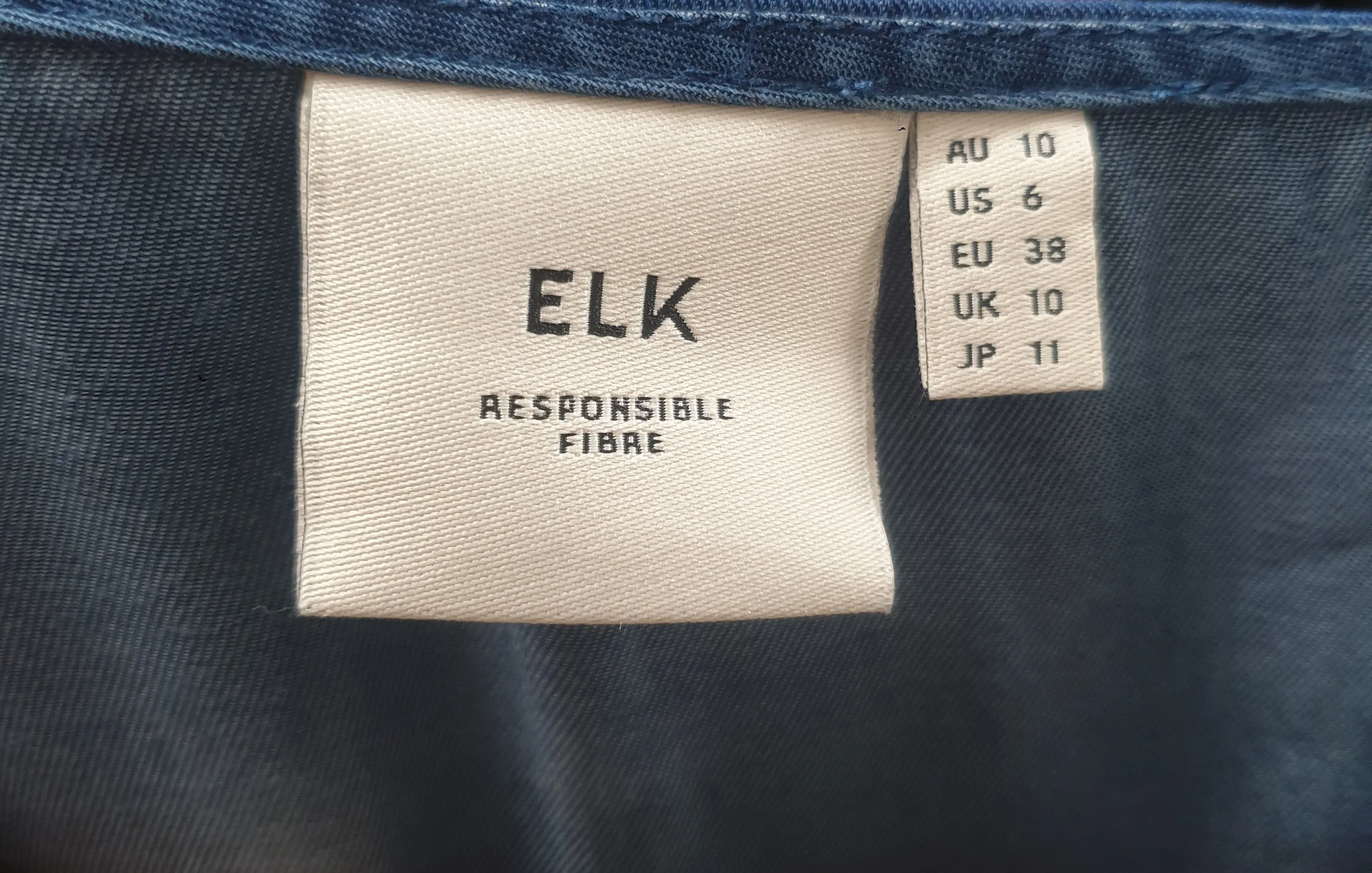 Elk denim look oversize long sleeve dress size 10