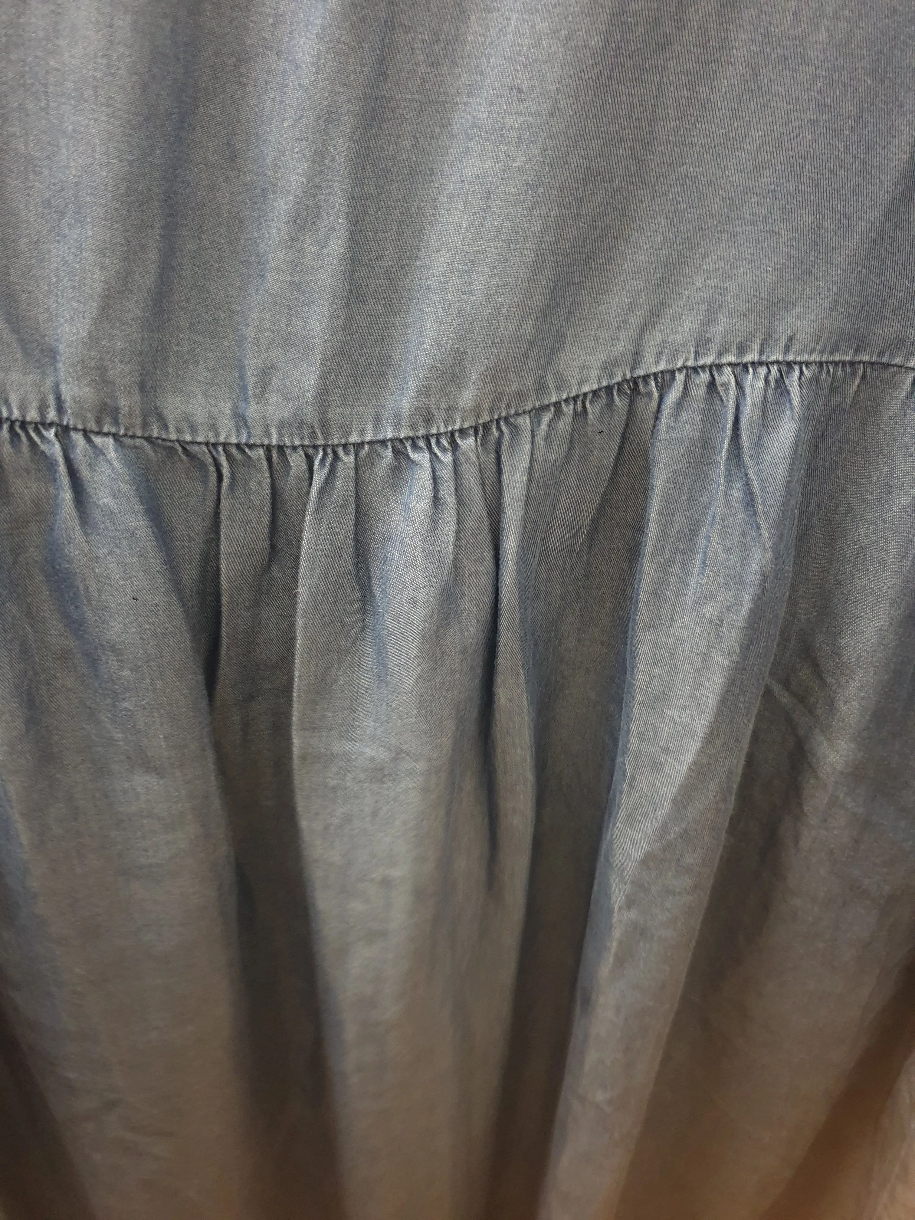 Elk denim look oversize long sleeve dress size 10
