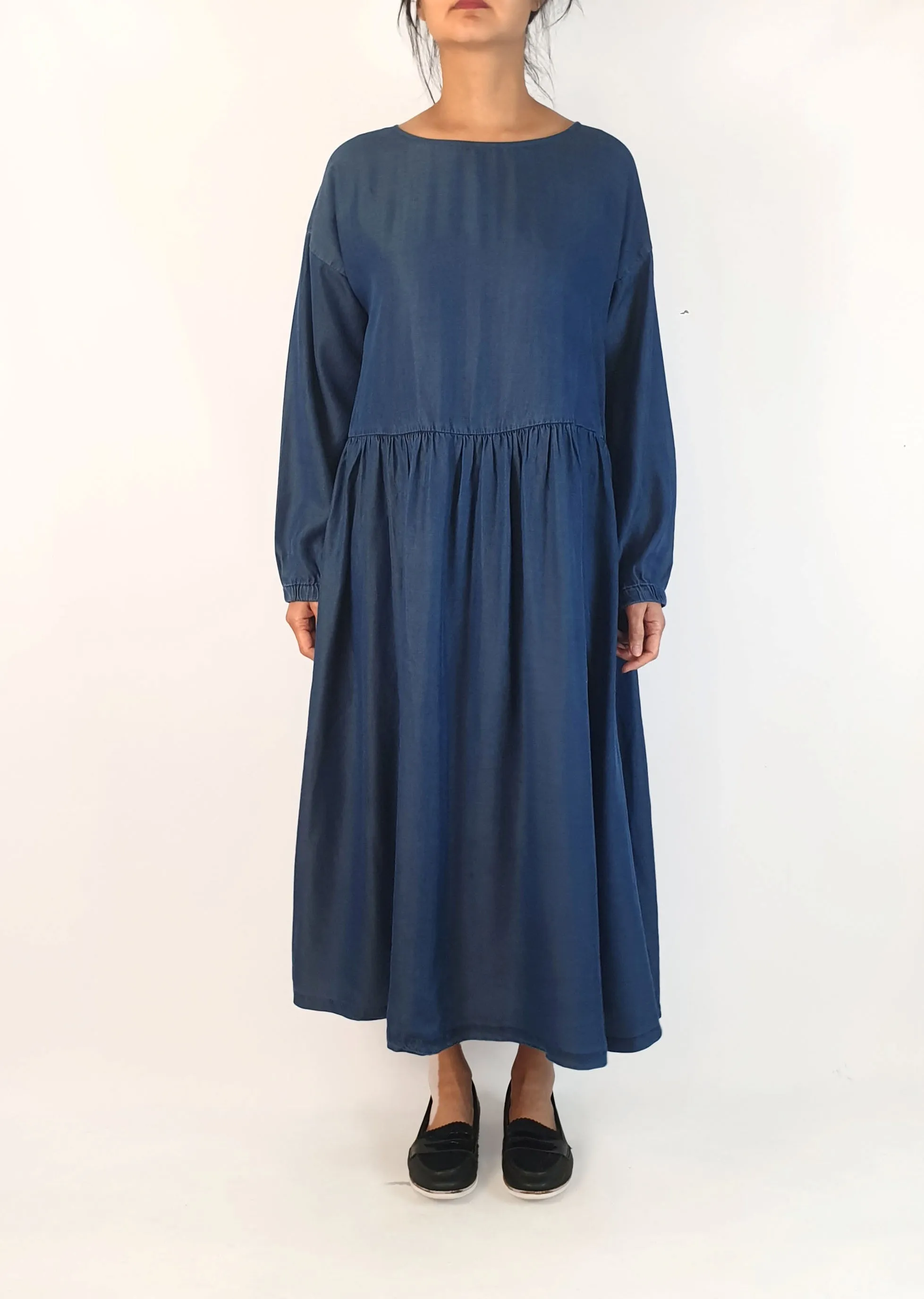 Elk denim look oversize long sleeve dress size 10