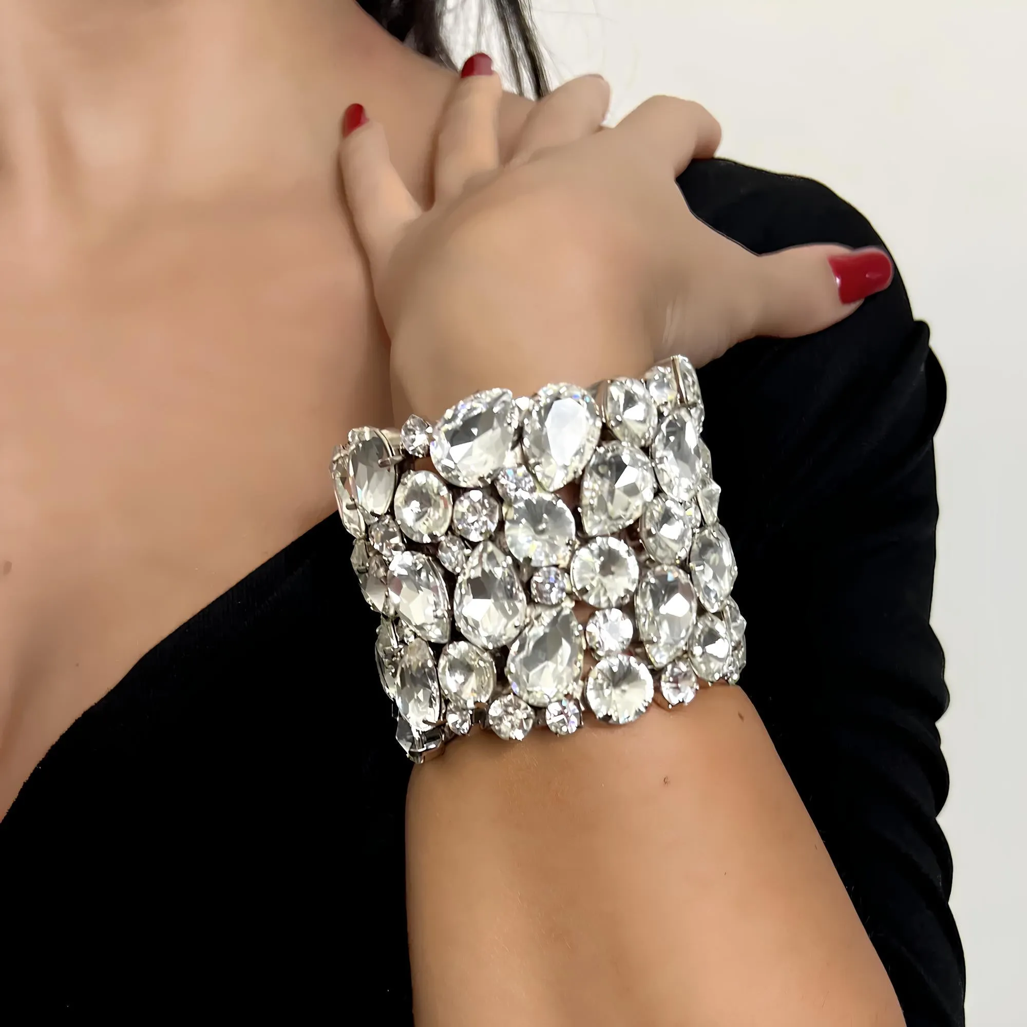 Exaggerated Luxury Necklace & Bangle Set