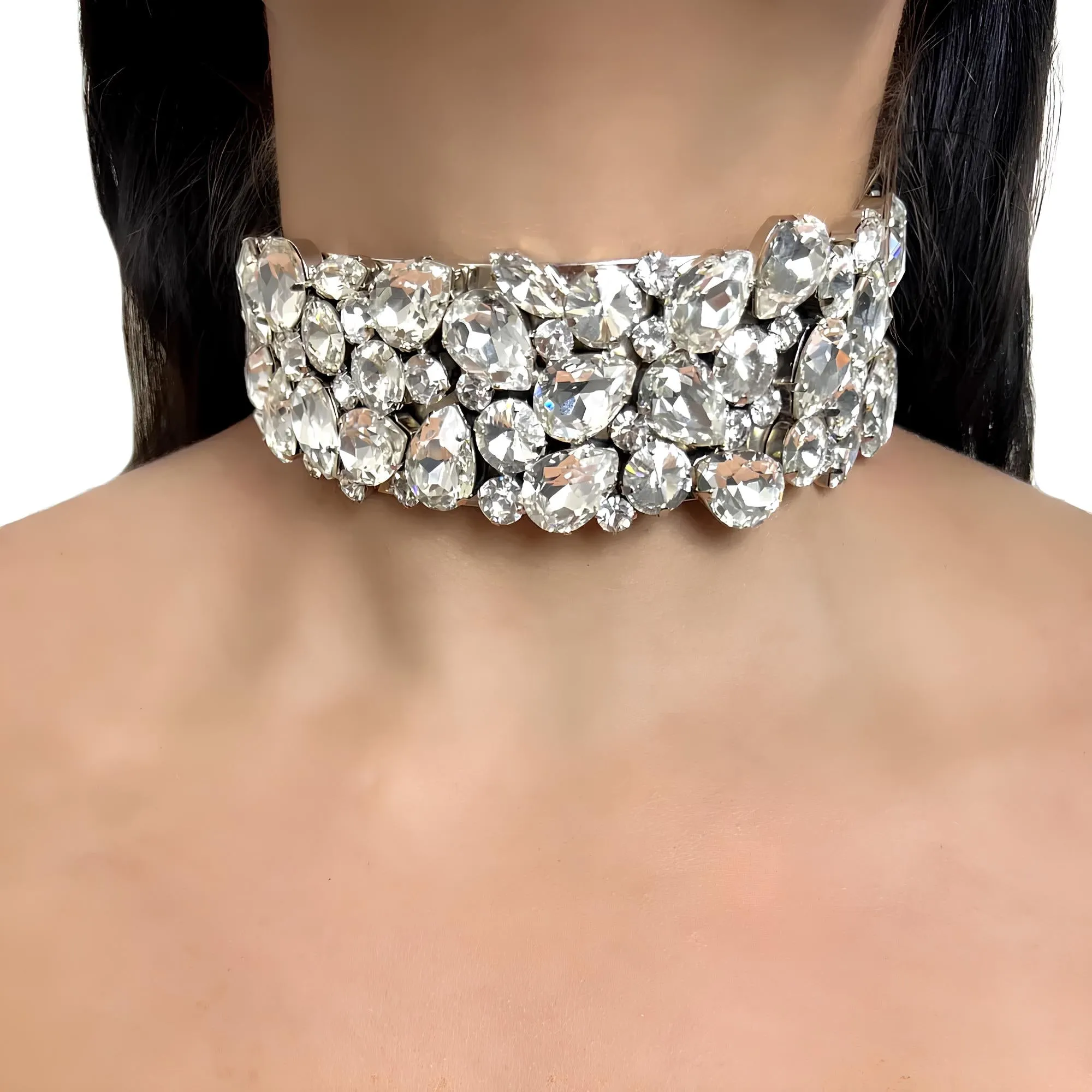 Exaggerated Luxury Necklace & Bangle Set
