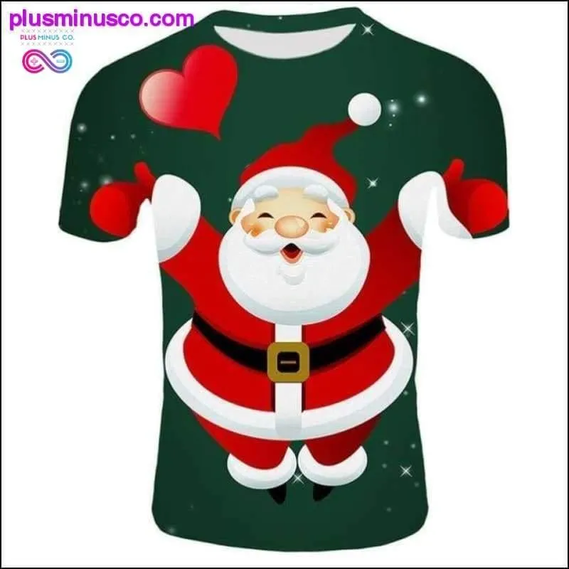 Fashion Christmas T-Shirts for Men - Funny Santa Claus
