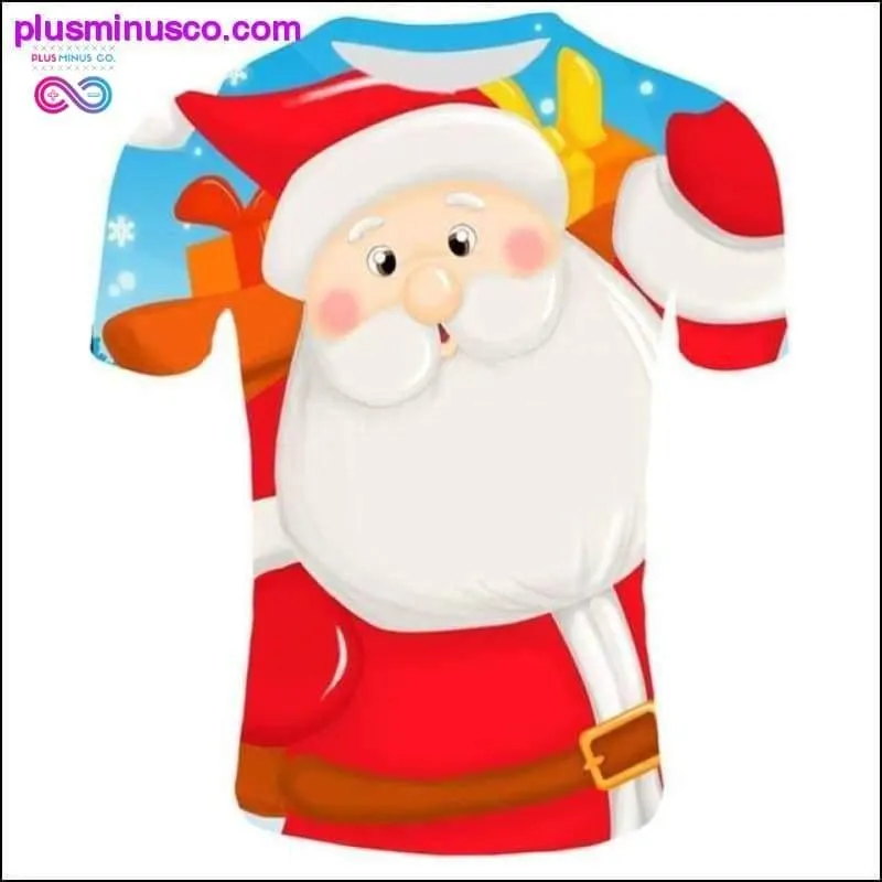 Fashion Christmas T-Shirts for Men - Funny Santa Claus