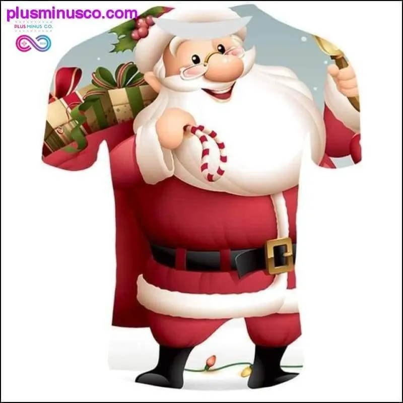 Fashion Christmas T-Shirts for Men - Funny Santa Claus