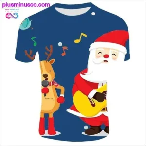 Fashion Christmas T-Shirts for Men - Funny Santa Claus