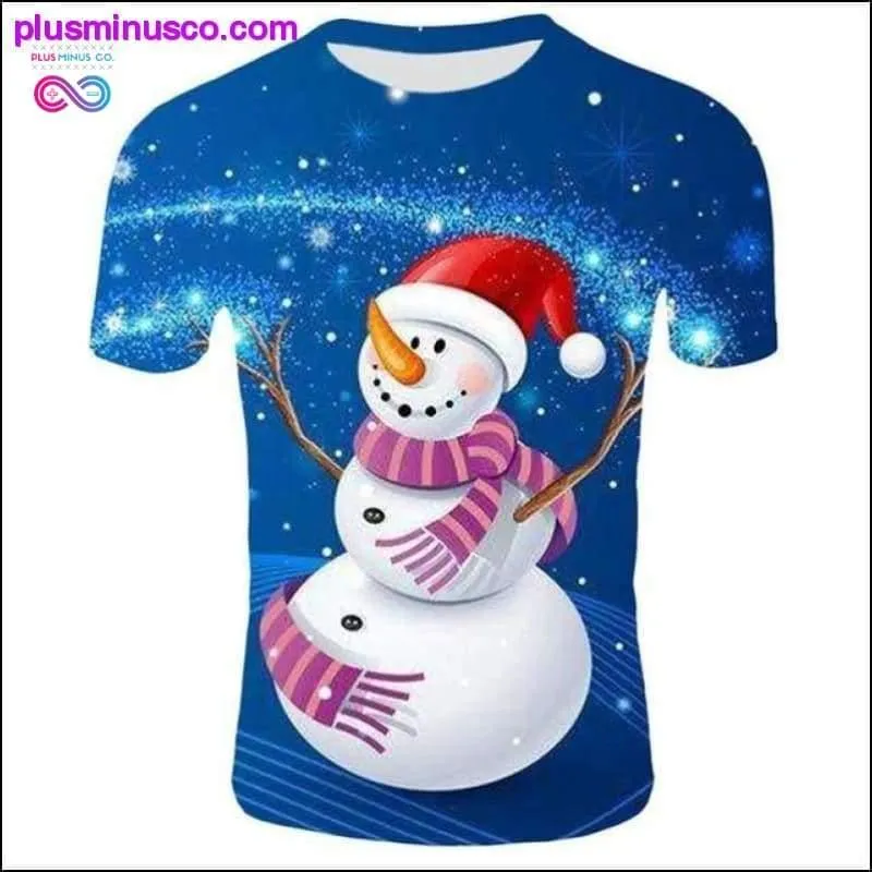 Fashion Christmas T-Shirts for Men - Funny Santa Claus