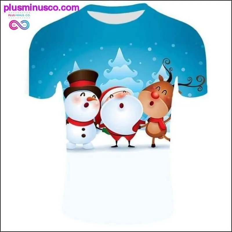 Fashion Christmas T-Shirts for Men - Funny Santa Claus