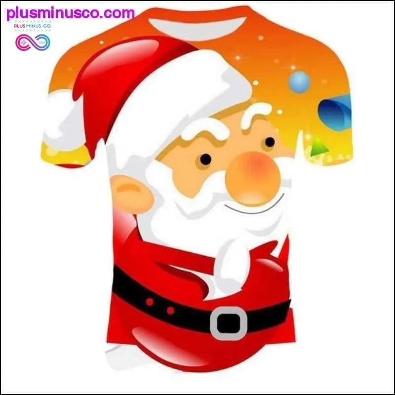 Fashion Christmas T-Shirts for Men - Funny Santa Claus
