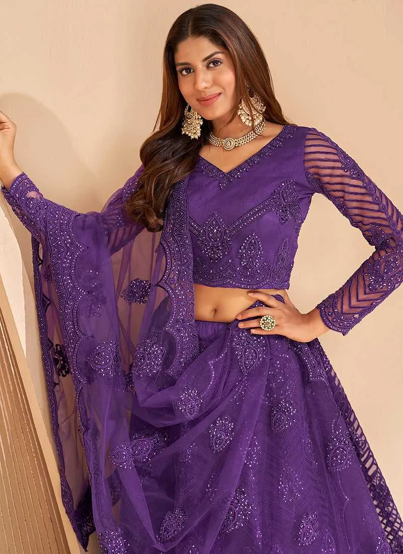 Firozi Floral Embroidered Stylish Lehenga Choli