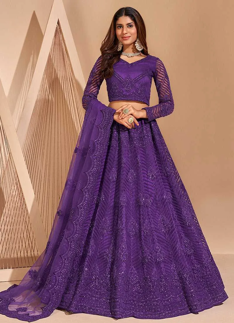 Firozi Floral Embroidered Stylish Lehenga Choli