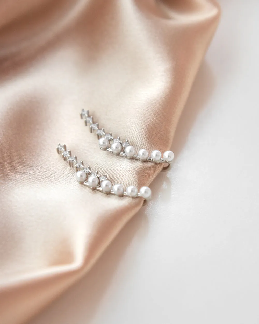 GALA Crawler Ear Cuffs in Silver