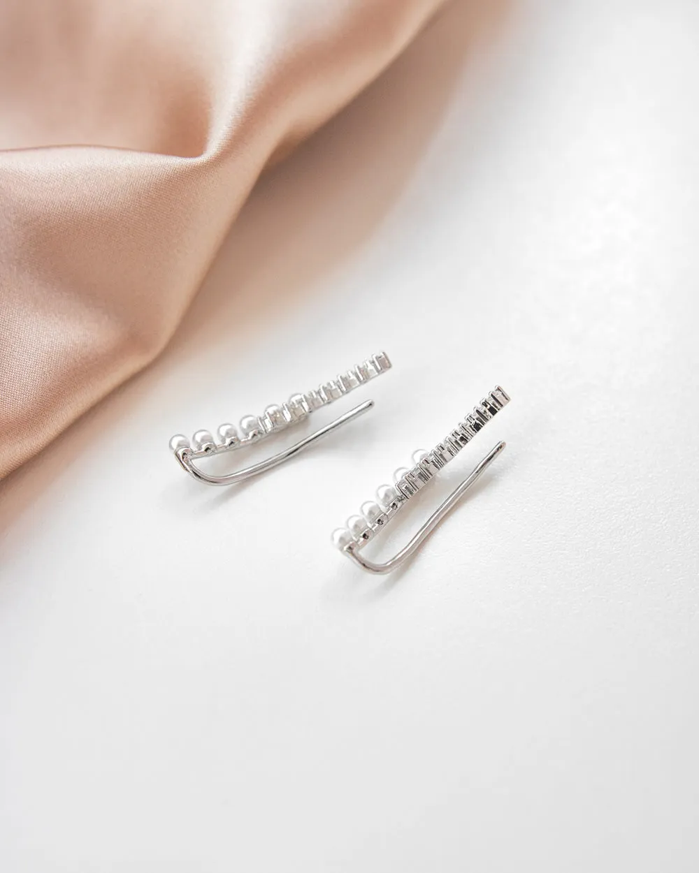 GALA Crawler Ear Cuffs in Silver