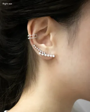 GALA Crawler Ear Cuffs in Silver