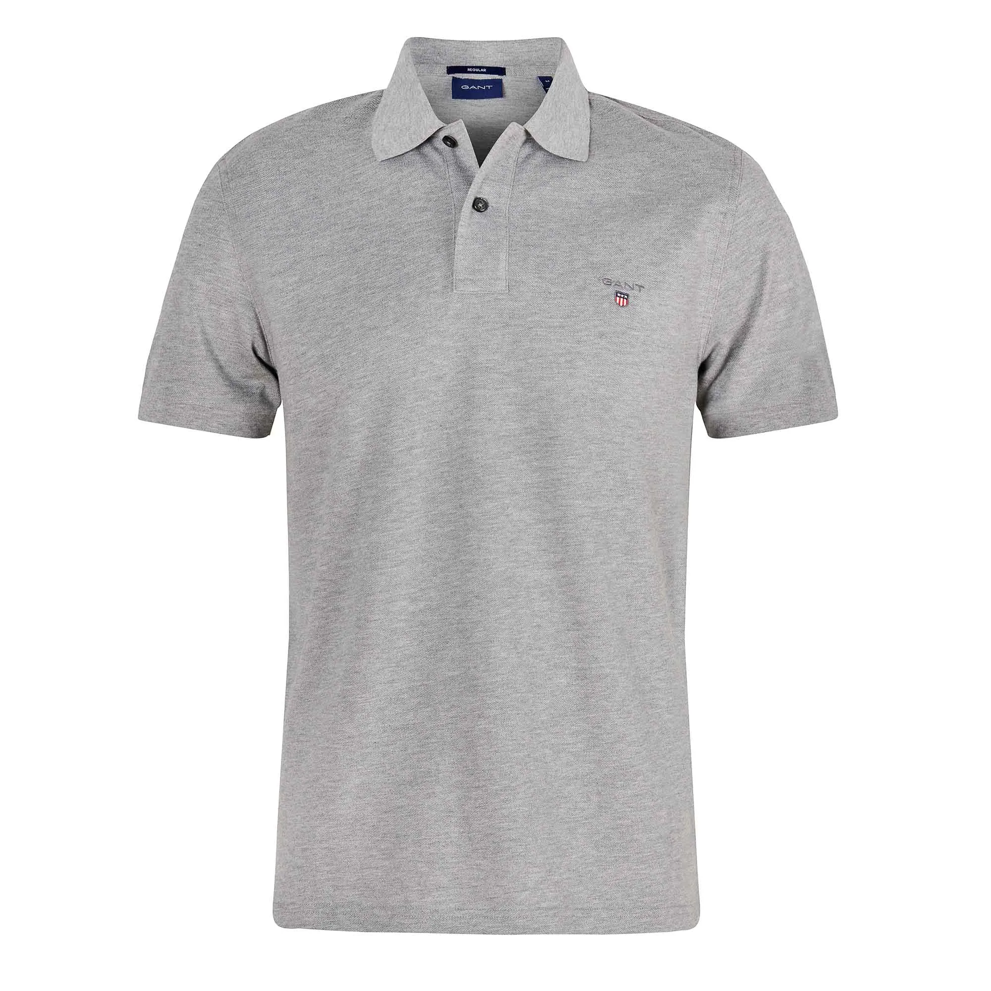 Gant Original Pique Slim Fit Golfer Grey