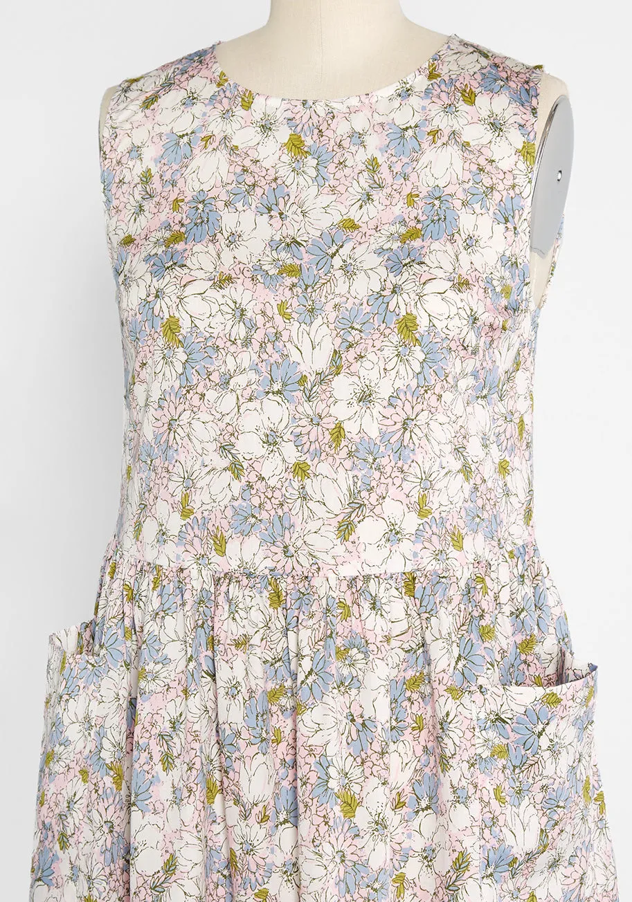 Gathering Wildflowers Smock Dress