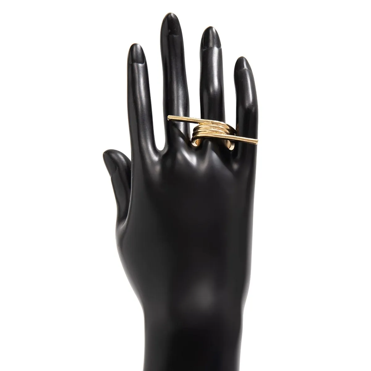 Geometric Stylish Metal Spring Ring