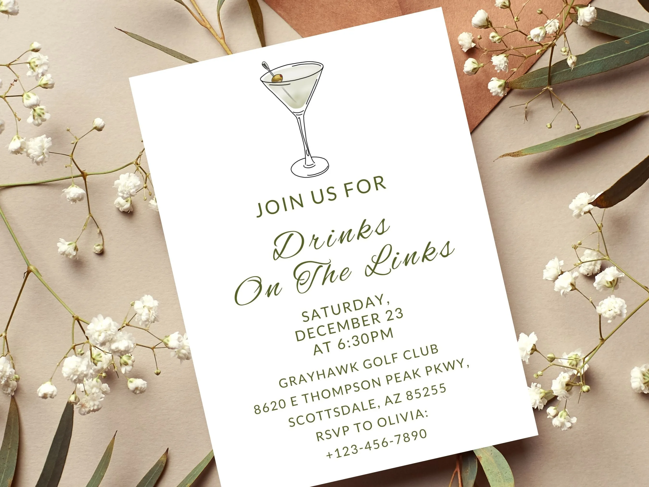 Golf Party Invitation