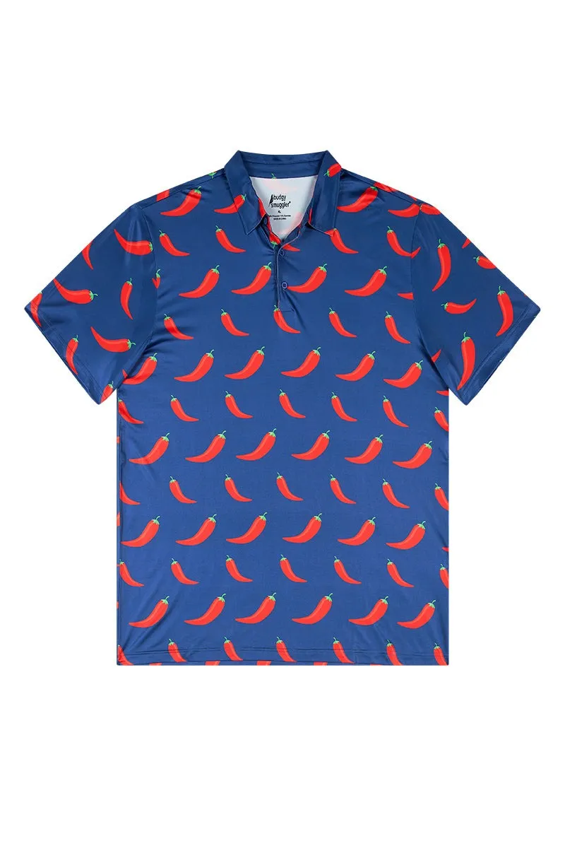 Golf Polo in Chilli Willies