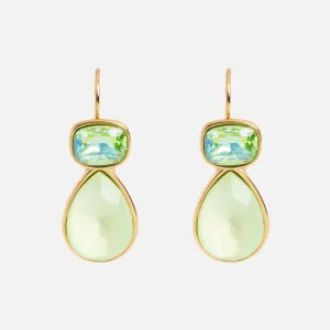 Green Drop Earrings