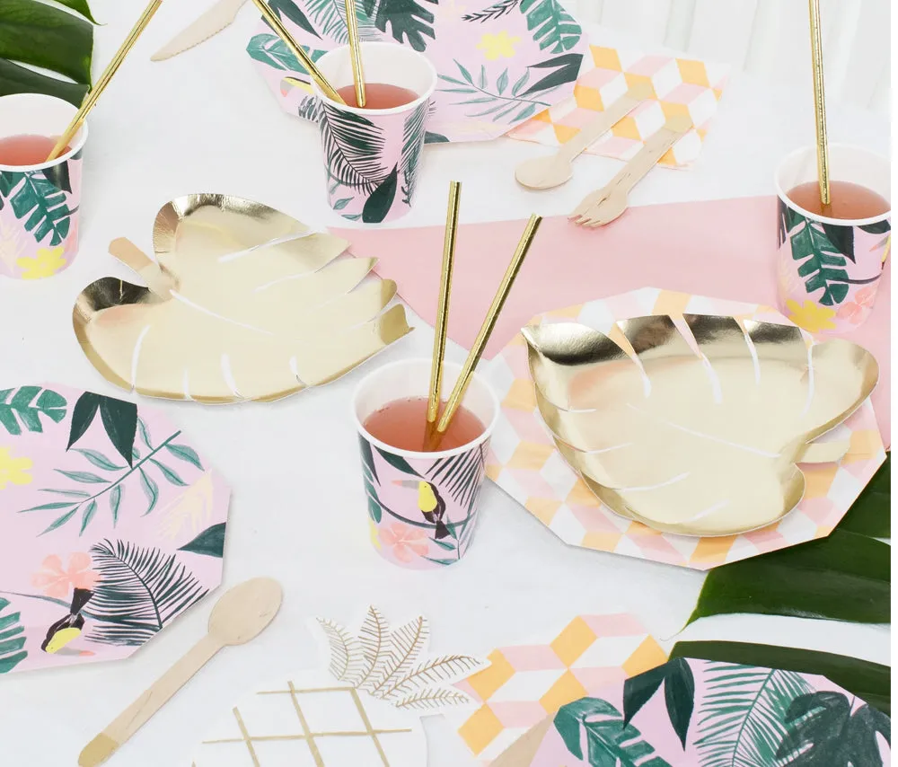 Green Palm Leaf Plates